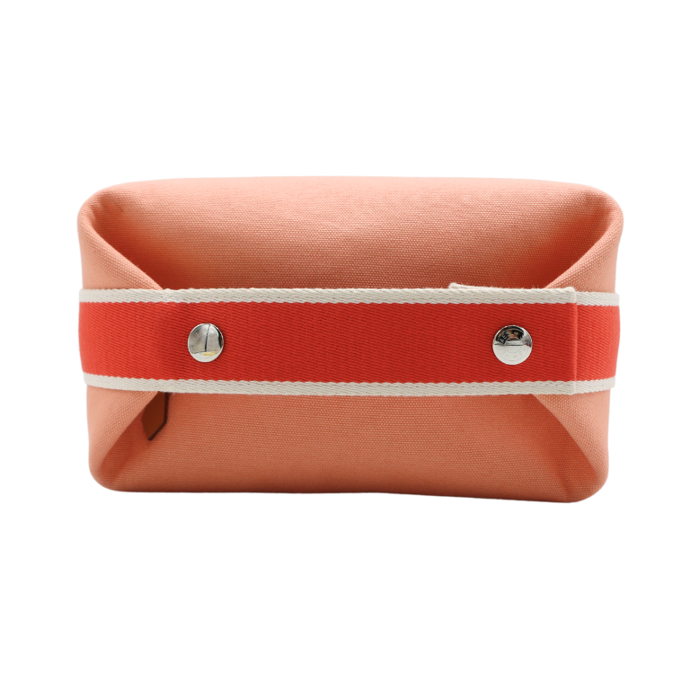 Hermes Canvas Small Bride-A-Brac Pouch Goyave