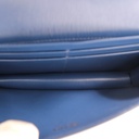 Prada Vitello Move Leather Chain Wallet Blue 1DH044