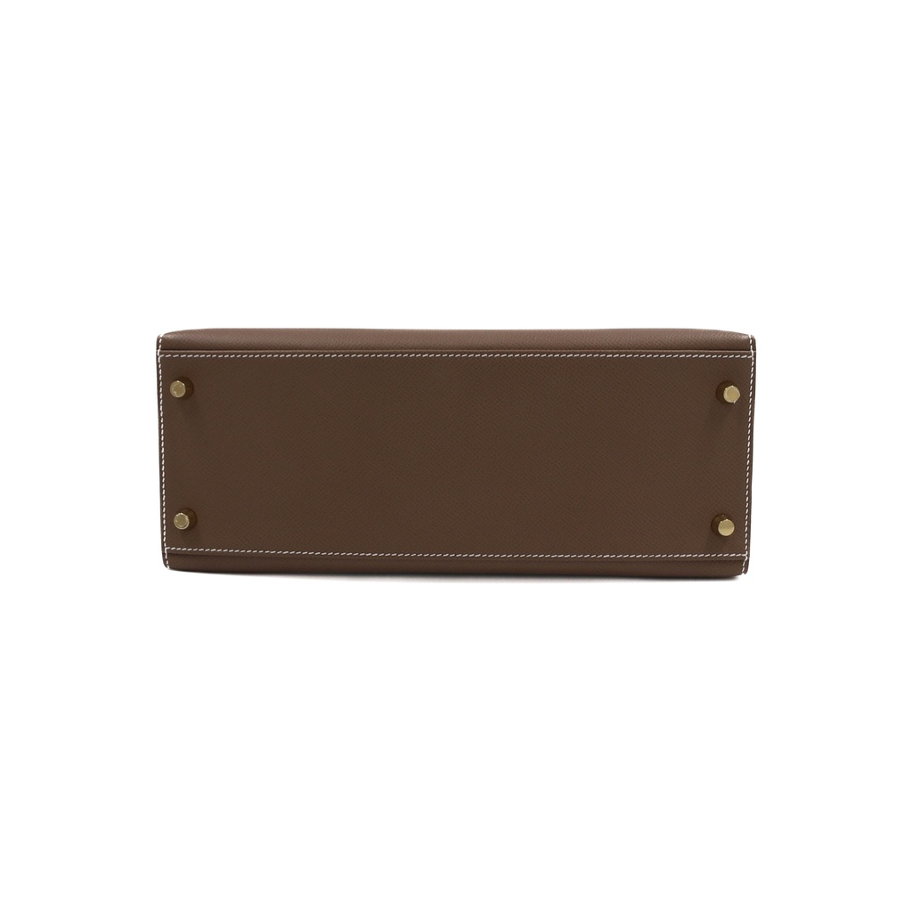 Hermes Kelly 28 Epsom Gold Hardware Brown Year 2020 Like New