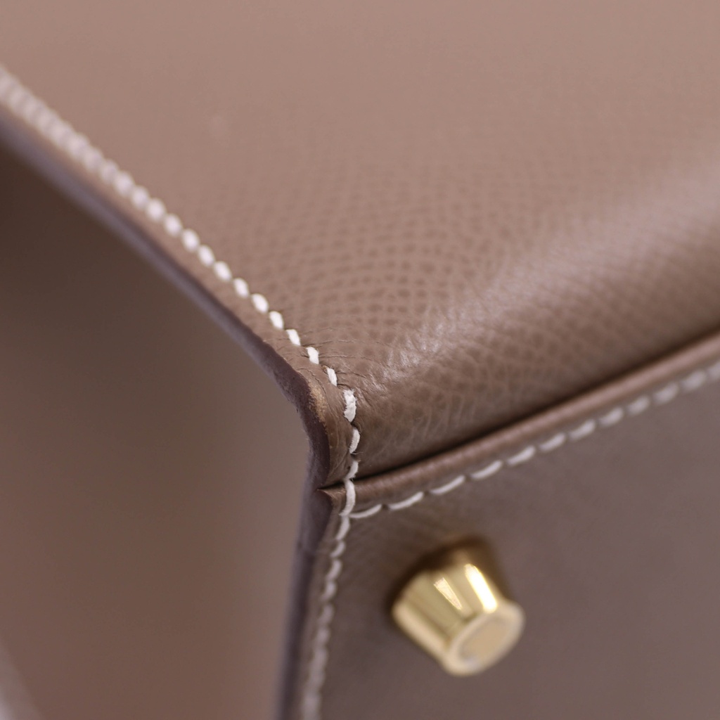 Hermes Kelly 28 Epsom Gold Hardware Brown Year 2020 Like New