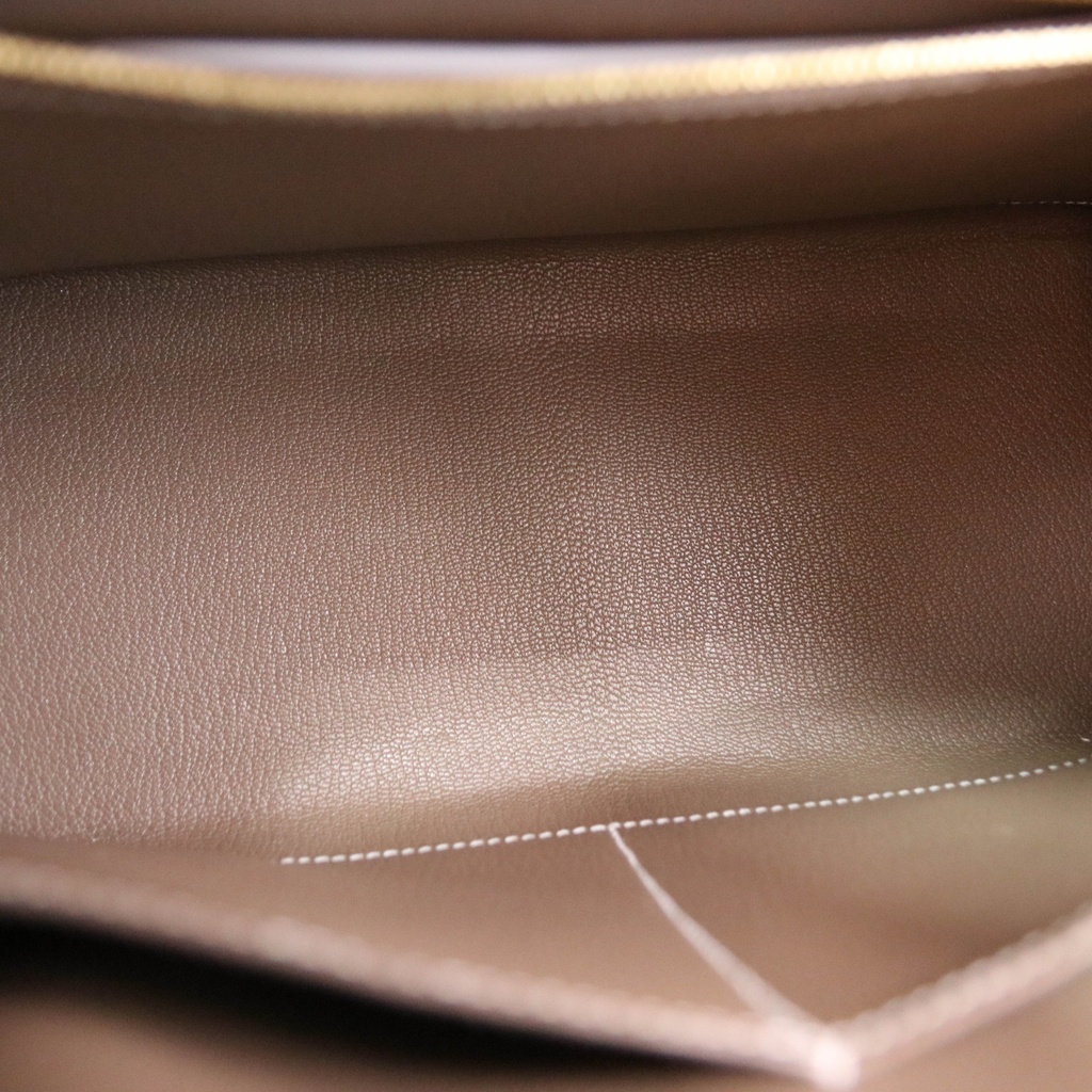 Hermes Kelly 28 Epsom Gold Hardware Brown Year 2020 Like New