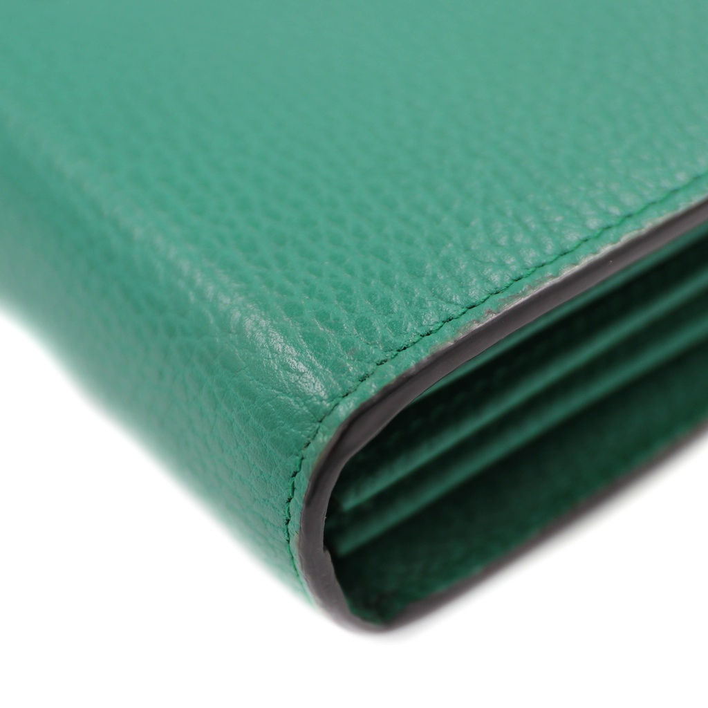 Gucci Calfskin Mini Dionysus Chain Wallet Green