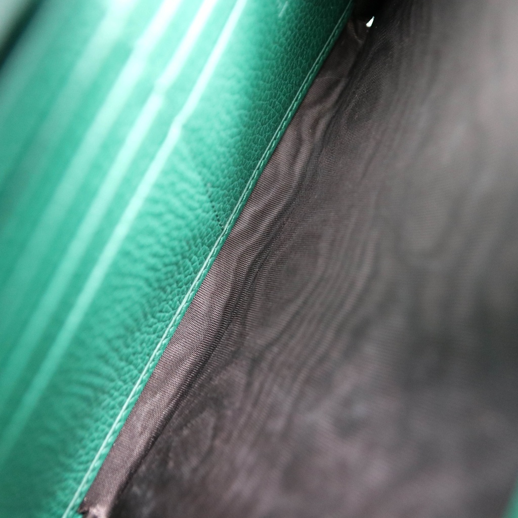 Gucci Calfskin Mini Dionysus Chain Wallet Green