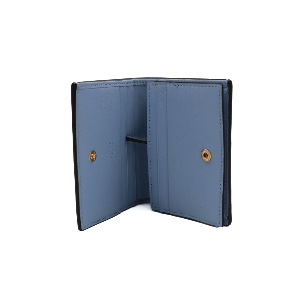 Gucci GG Marmont Card Case Pink & Blue 790055