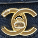 Chanel Caviar Mini Sweet Classic Flap Navy Blue