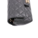 Chanel Caviar Quilted Glasses Case With Chain Black