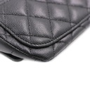 Chanel Caviar Quilted Glasses Case With Chain Black