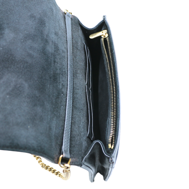 Christian Dior Studded Diorama Wallet on Chain