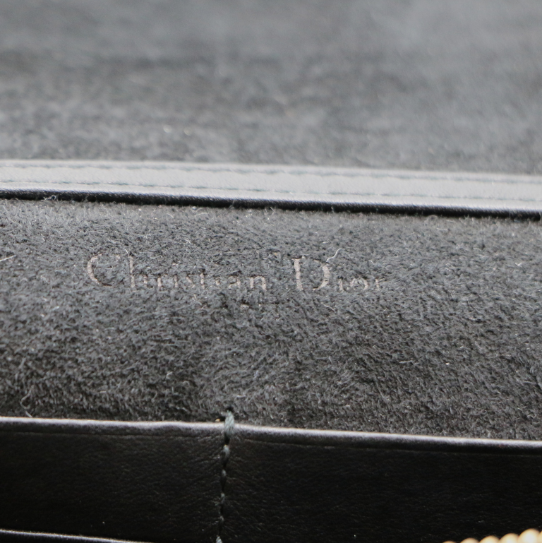 Christian Dior Studded Diorama Wallet on Chain