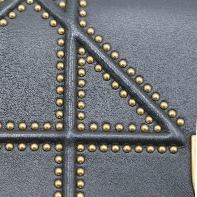 Christian Dior Studded Diorama Wallet on Chain