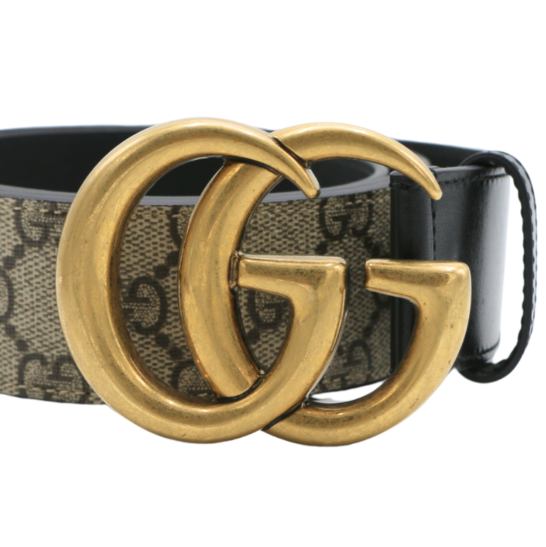 Gucci Re-Edition Wide Leather Belt 400593 Size 90 36