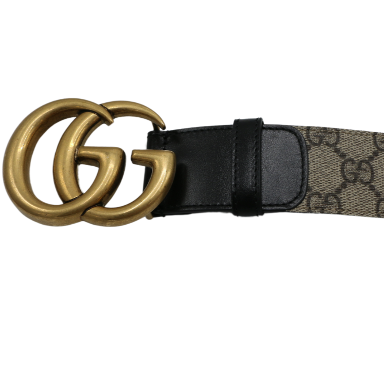 Gucci Re-Edition Wide Leather Belt 400593 Size 110 44