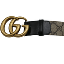 Gucci Re-Edition Wide Leather Belt 400593 Size 110 44
