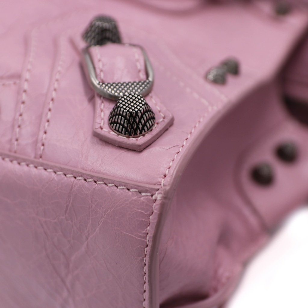 Balenciaga  Agneau Arena Neo Cagole Handbag XS Pink