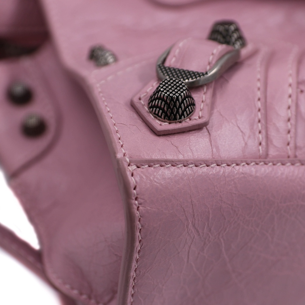 Balenciaga  Agneau Arena Neo Cagole Handbag XS Pink