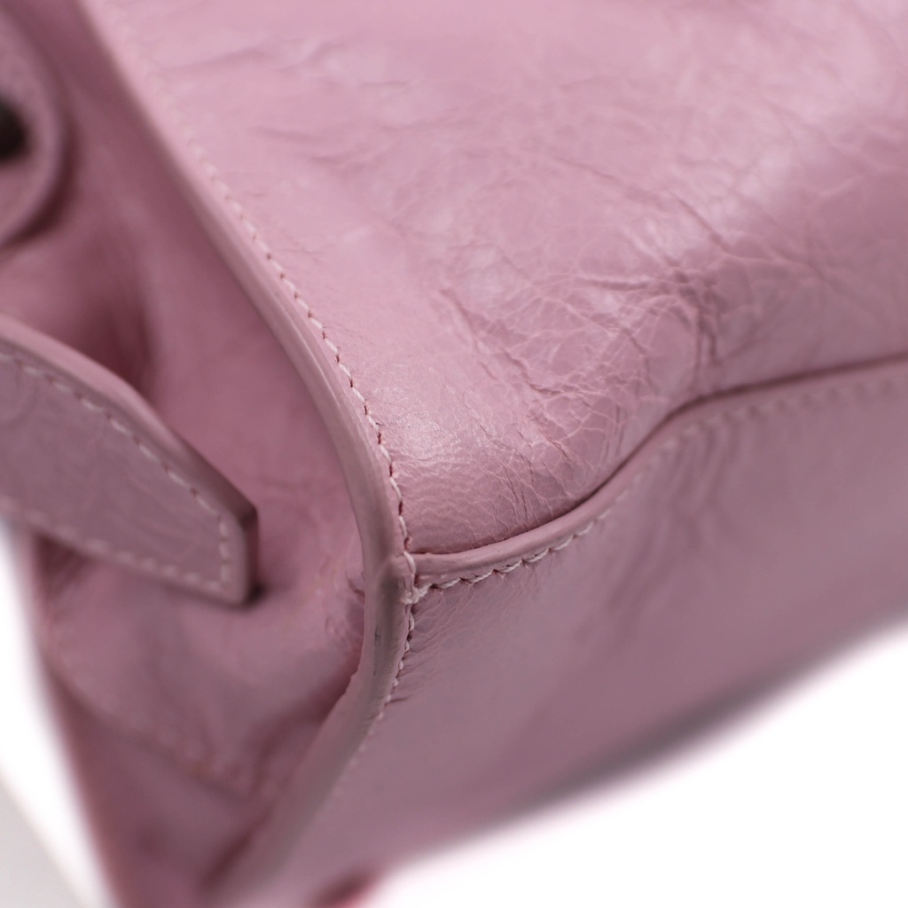 Balenciaga  Agneau Arena Neo Cagole Handbag XS Pink