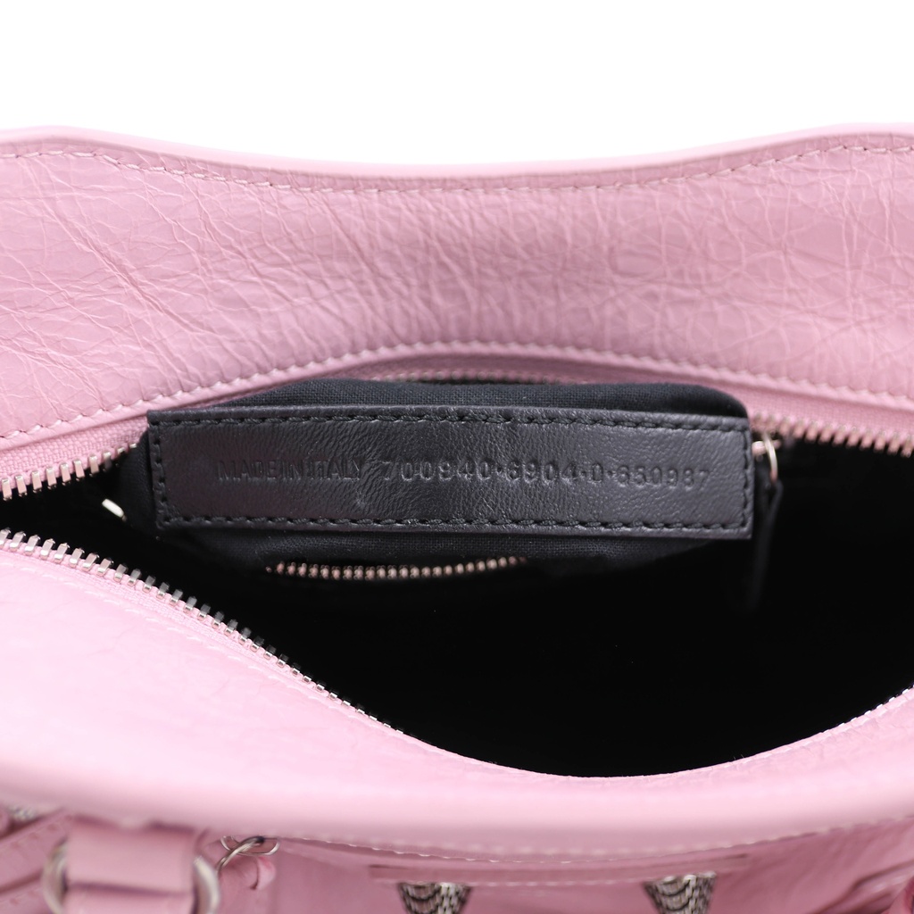 Balenciaga  Agneau Arena Neo Cagole Handbag XS Pink