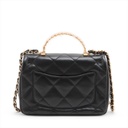 Chanel 24S Top Handle Mini Flap Bag Lambskin Black