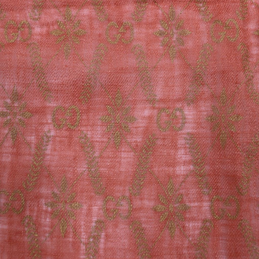 Gucci Shiny Scarf Pink 600995 In Size 70x120