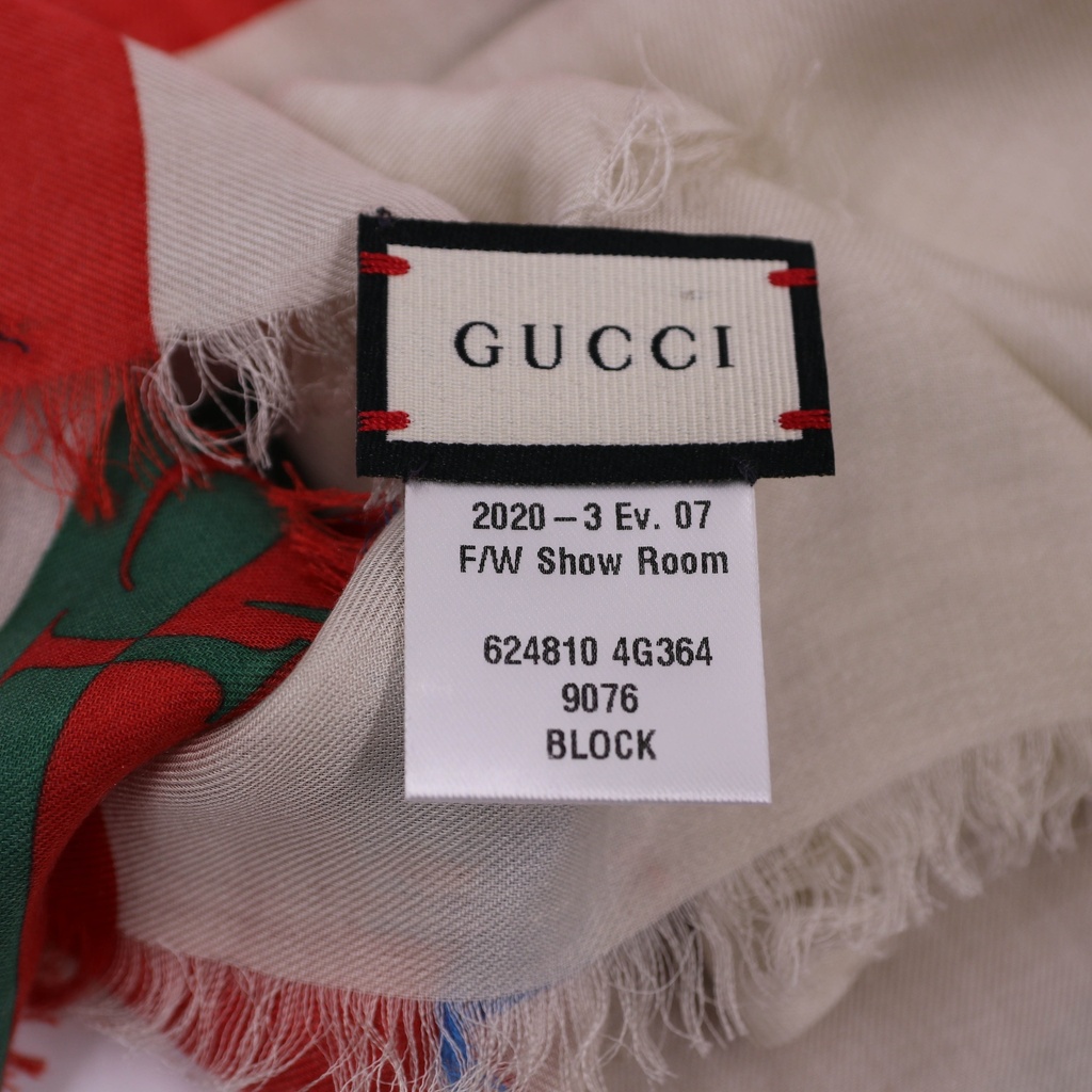 Gucci Silk Multicolor Scarf 624810 In Size 140x140