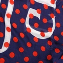 Gucci Blue Polka Dot Print Modal Silk Scarf In Size 140x140