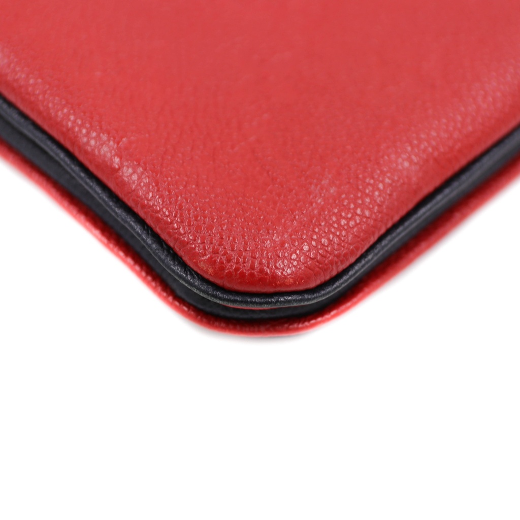 Louis Vuitton Empreinte Double Zip Pochette Marine Rouge