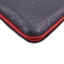Louis Vuitton Empreinte Double Zip Pochette Marine Rouge