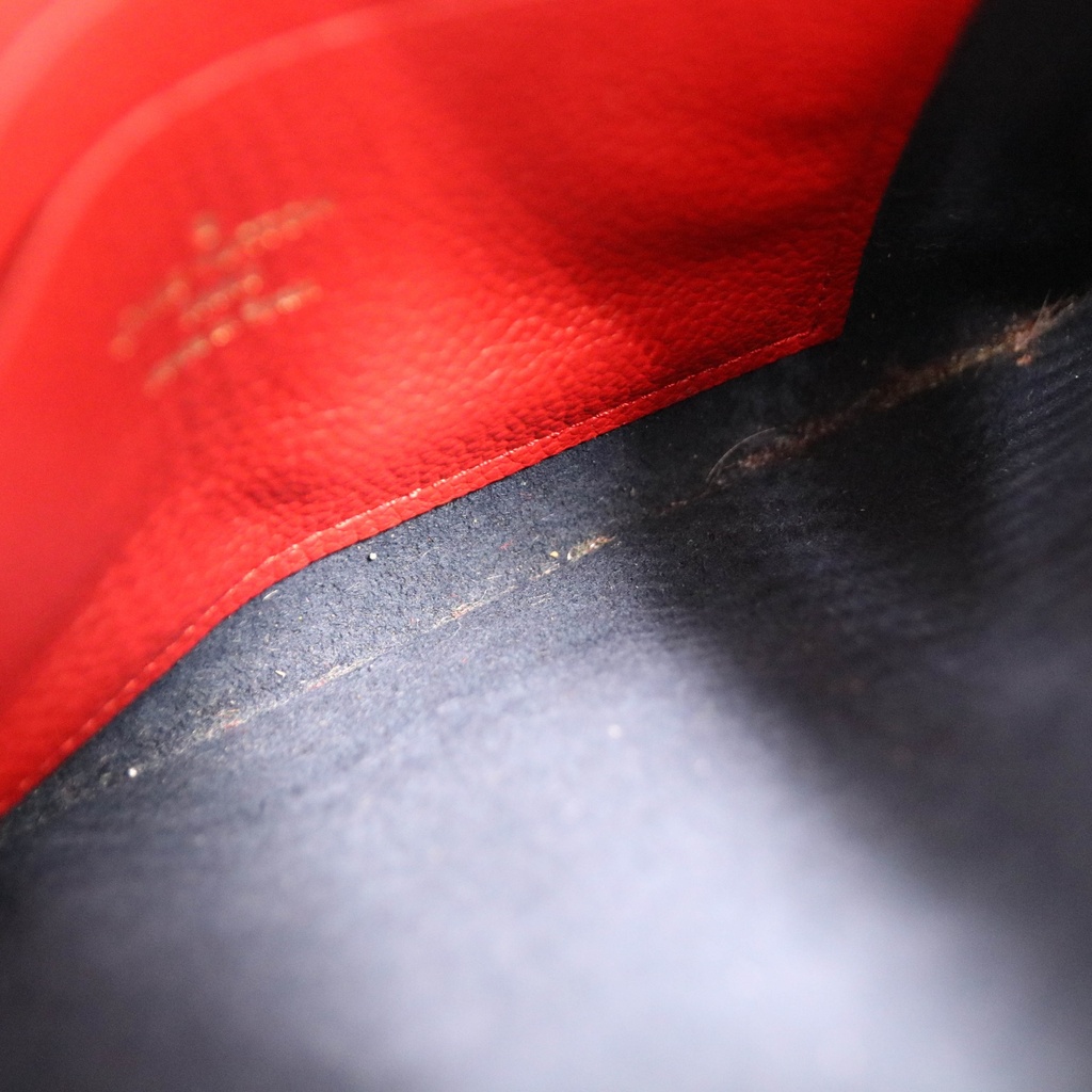 Louis Vuitton Empreinte Double Zip Pochette Marine Rouge