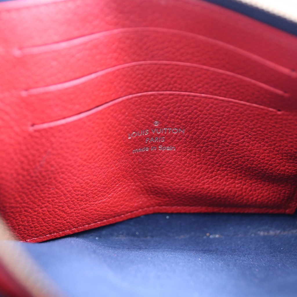 Louis Vuitton Empreinte Double Zip Pochette Marine Rouge