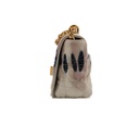 Christian Dior Caro Denim Chain Shoulder Bag White