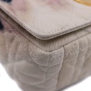 Christian Dior Caro Denim Chain Shoulder Bag White
