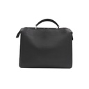 Fendi Peekaboo Medium Leather Handbag Black 7VA529