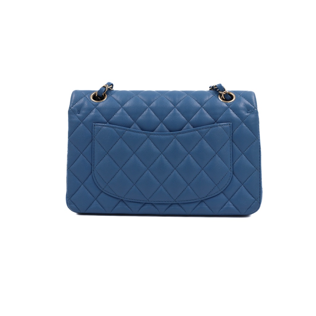 Chanel Classic Caviar Small Bag Blue