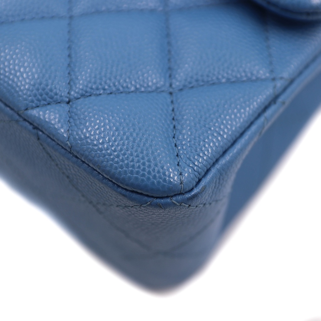 Chanel Classic Caviar Small Bag Blue