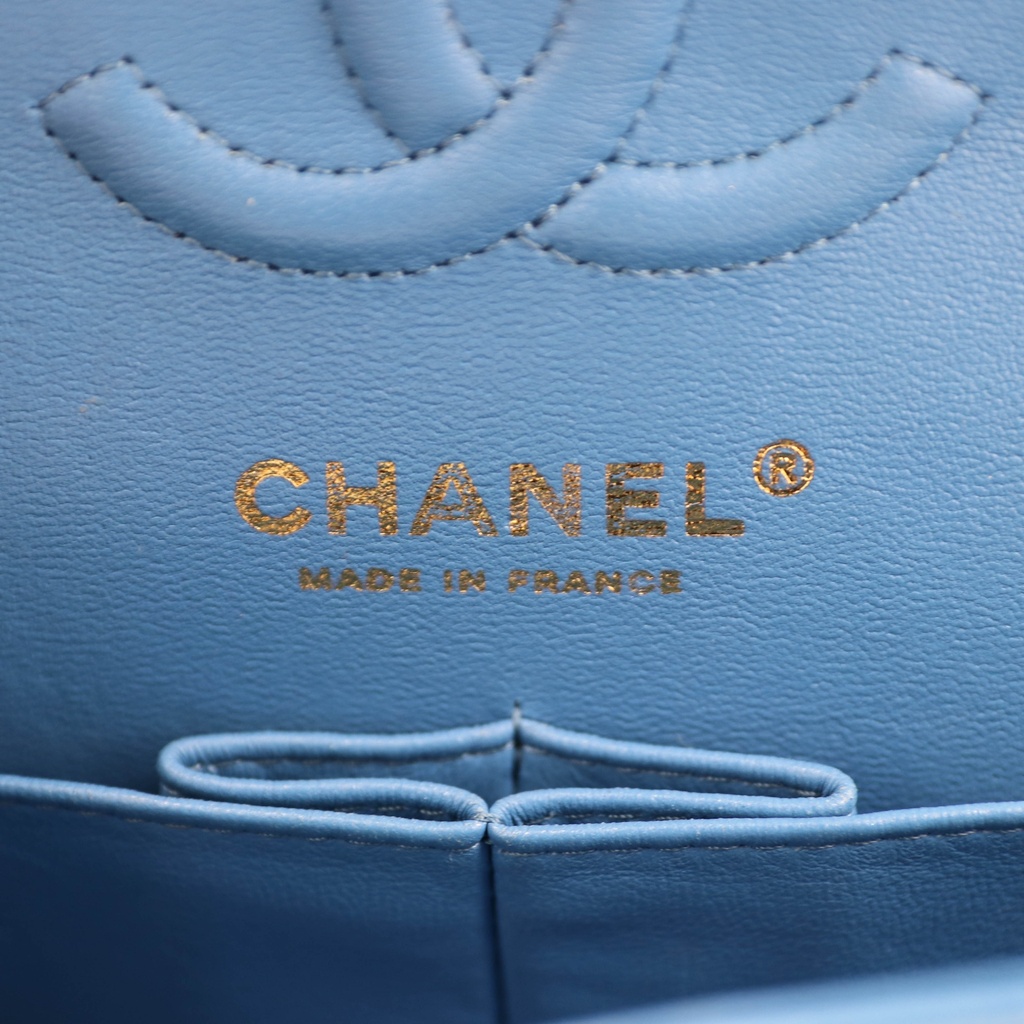 Chanel Classic Caviar Small Bag Blue