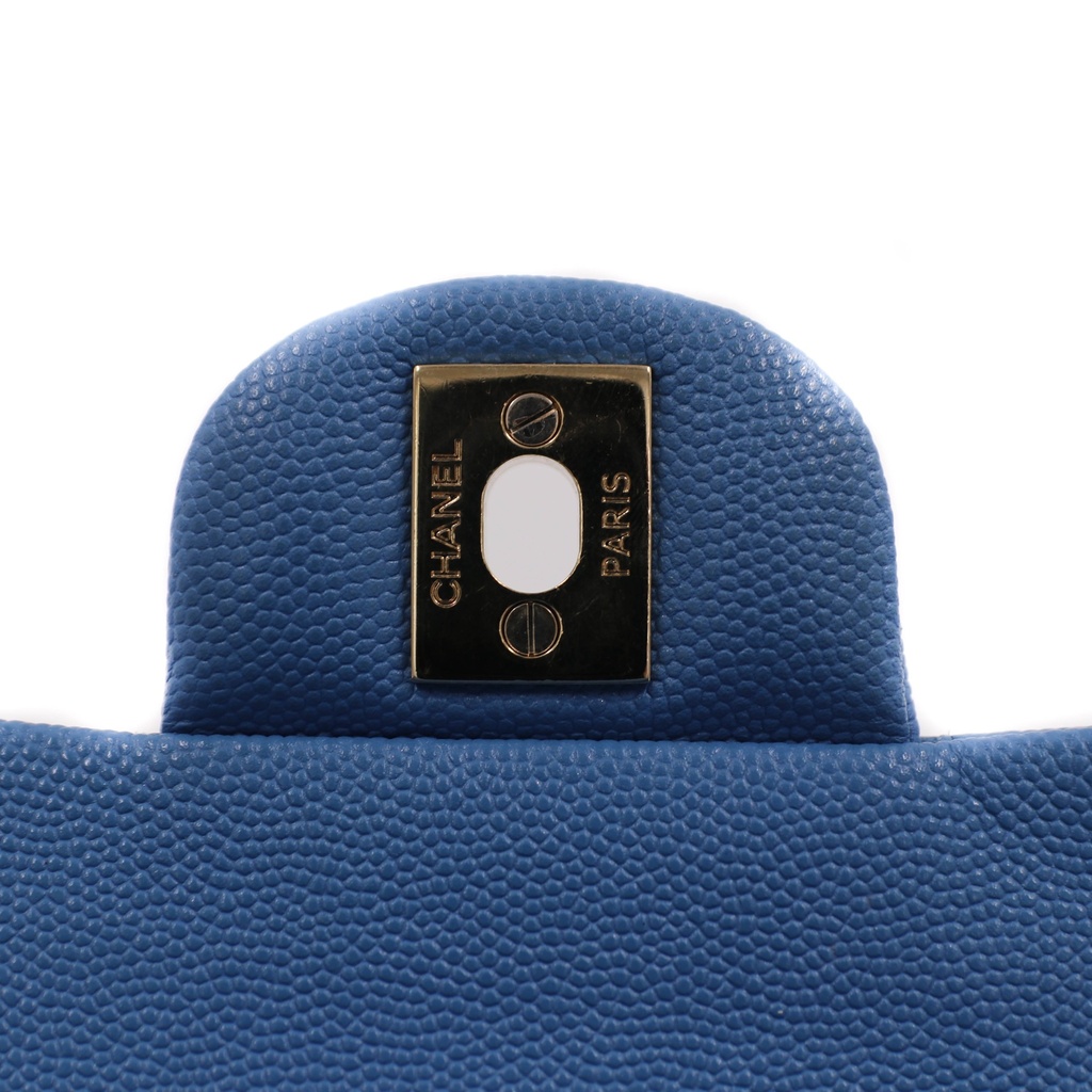 Chanel Classic Caviar Small Bag Blue