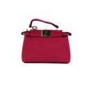 Fendi Fuchsia Leather Micro Peekaboo Crossbody Bag