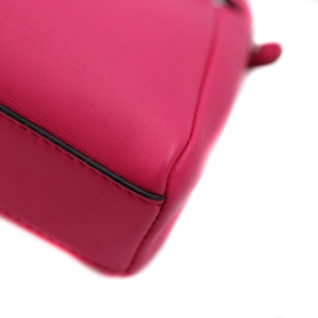 Fendi Fuchsia Leather Micro Peekaboo Crossbody Bag