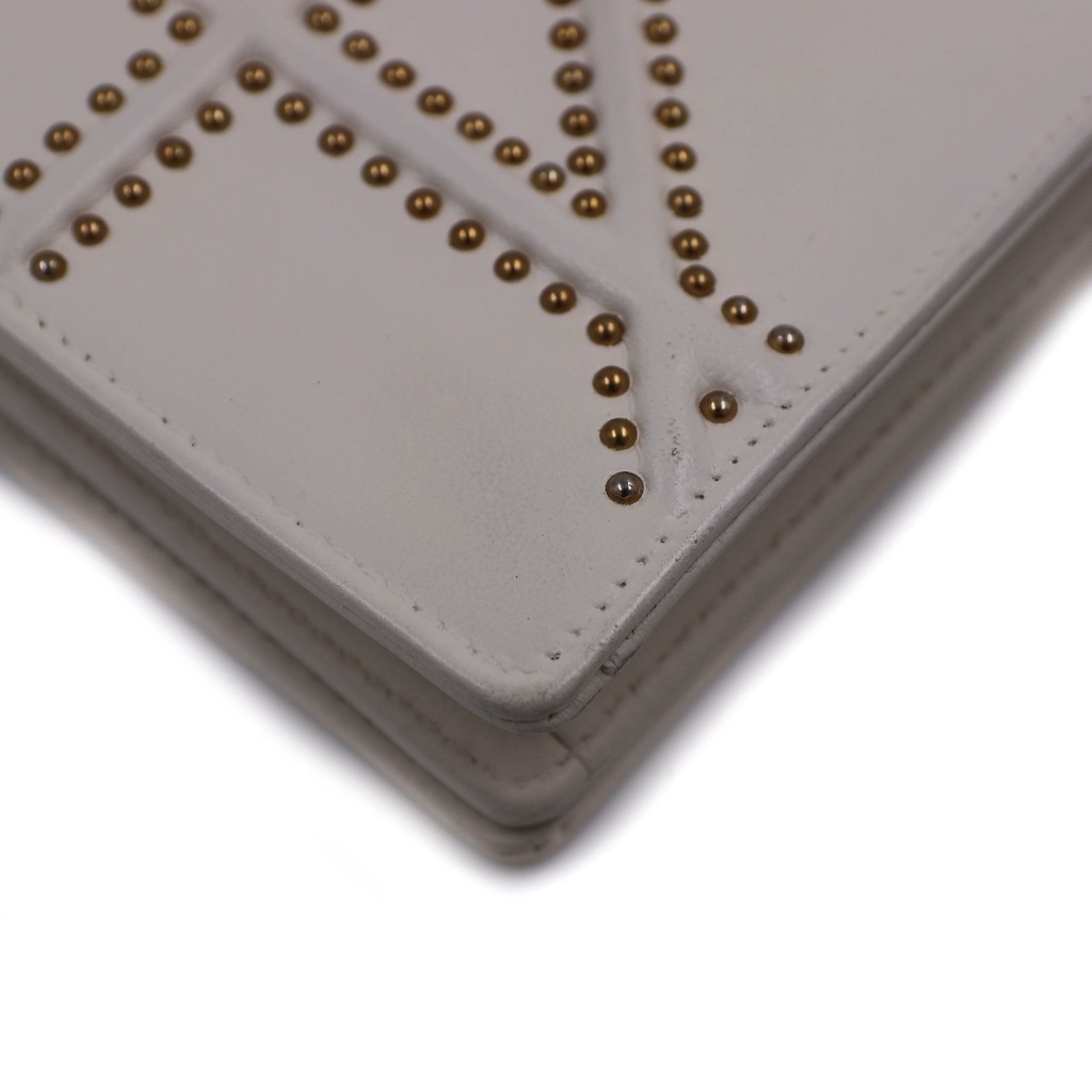 Christian Dior Studded Diorama Wallet On Chain