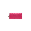 Christian Dior Cannage Leather Lady Dior Wallet On Chain Pink