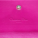Christian Dior Cannage Leather Lady Dior Wallet On Chain Pink