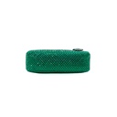Prada Satin Crystal Re-Edition 2005 Green Shoulder Bag