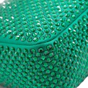 Prada Satin Crystal Re-Edition 2005 Green Shoulder Bag