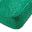 Prada Satin Crystal Re-Edition 2005 Green Shoulder Bag
