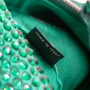 Prada Satin Crystal Re-Edition 2005 Green Shoulder Bag
