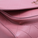 Chanel Calfskin Stitched Small Flap Bag Pink