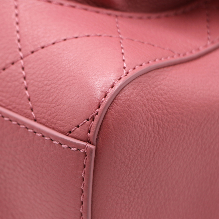 Chanel Calfskin Stitched Small Flap Bag Pink