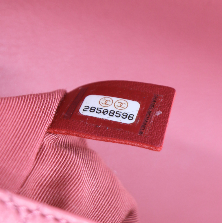 Chanel Calfskin Stitched Small Flap Bag Pink