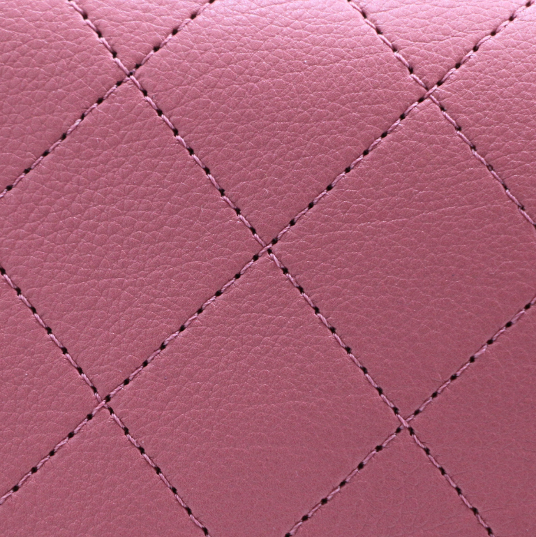 Chanel Calfskin Stitched Small Flap Bag Pink