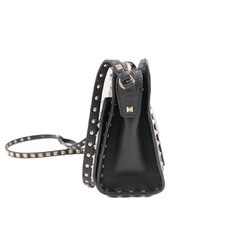 Valentino Small Rockstud Grainy Calfskin Crossbody Bag
